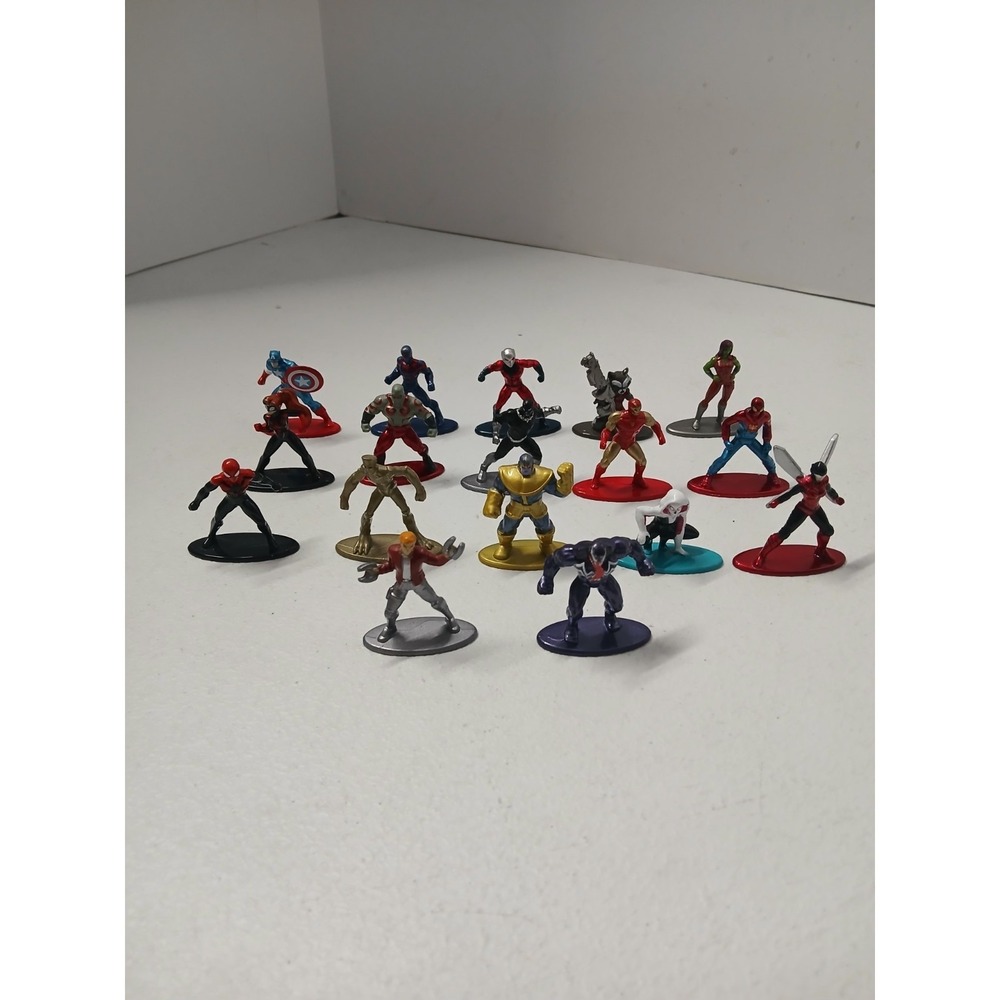 Marvel‎ Nano Metalfigs Jada Toys 17ct Die-Cast Lot - Venom Thanos Spider-Man